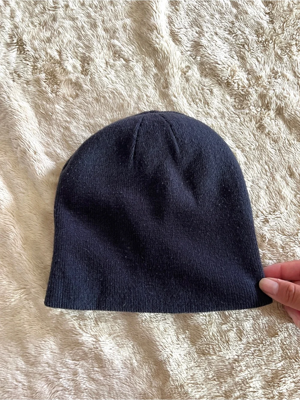 NIKE Boy's Reversible Blue & Black Beanie